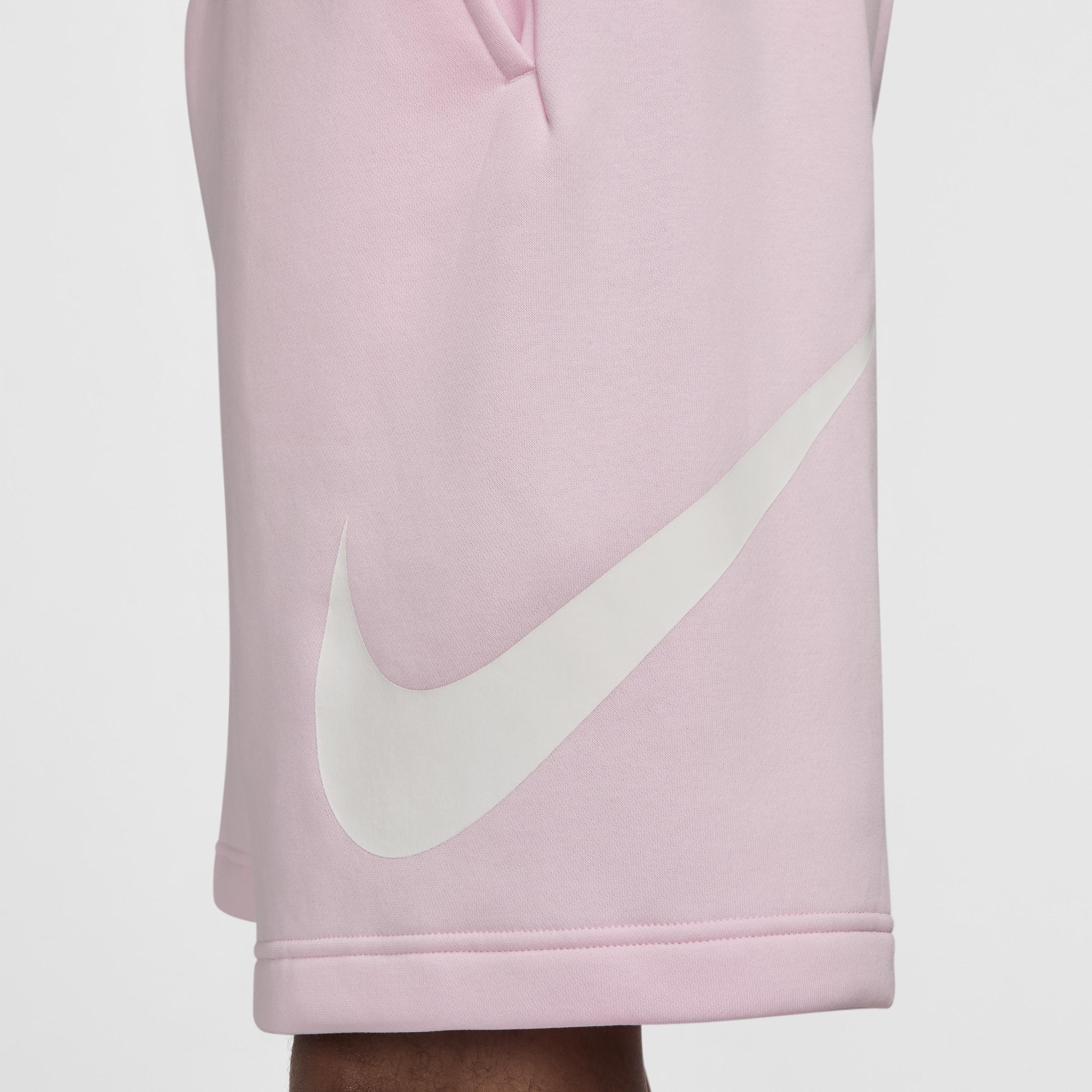 Nike Mens Nike Club Fleece Shorts - Mens Pink Foam/White/White Product Image