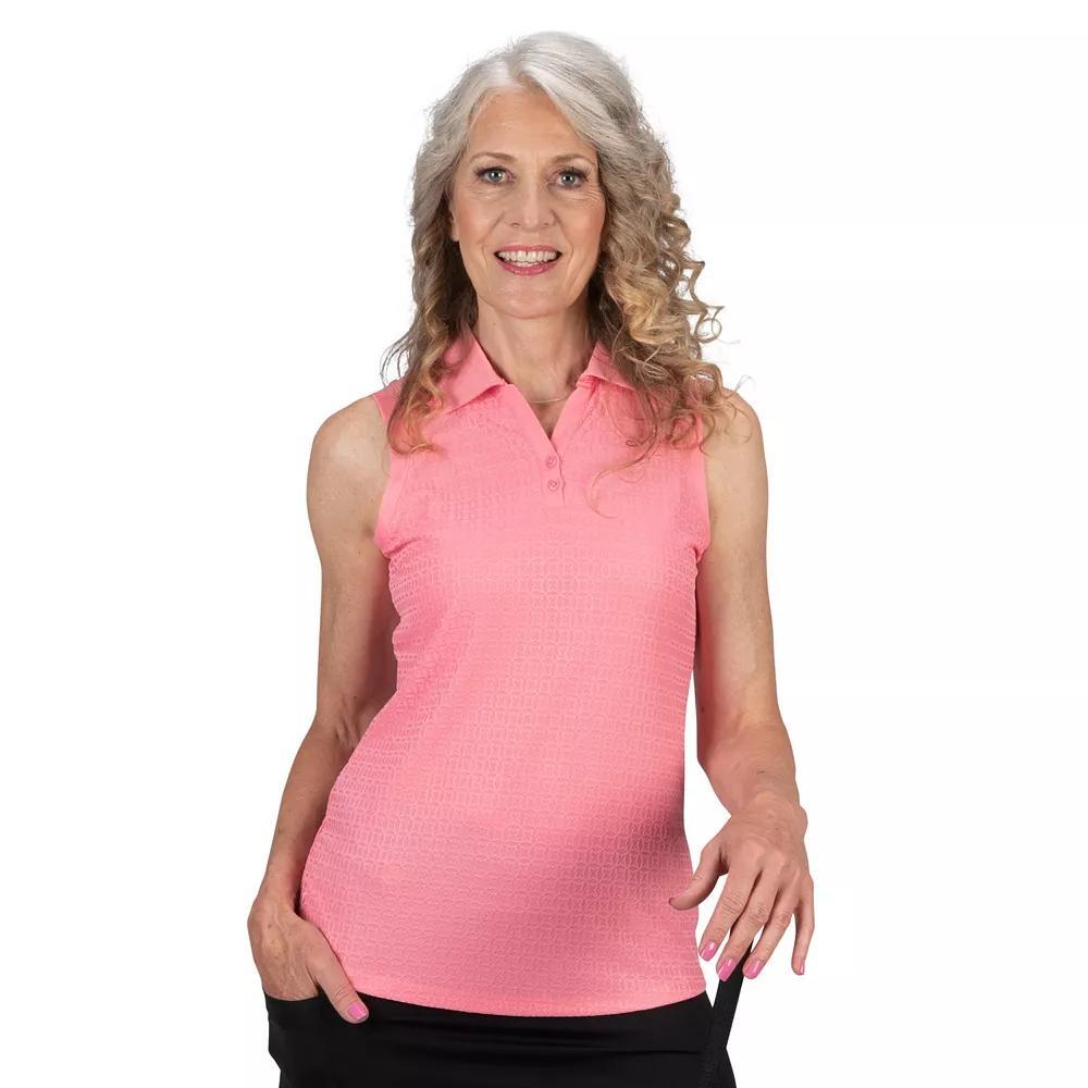 Women's Nancy Lopez Journey Sleeveless Polo, Size: Medium, Geranium Product Image