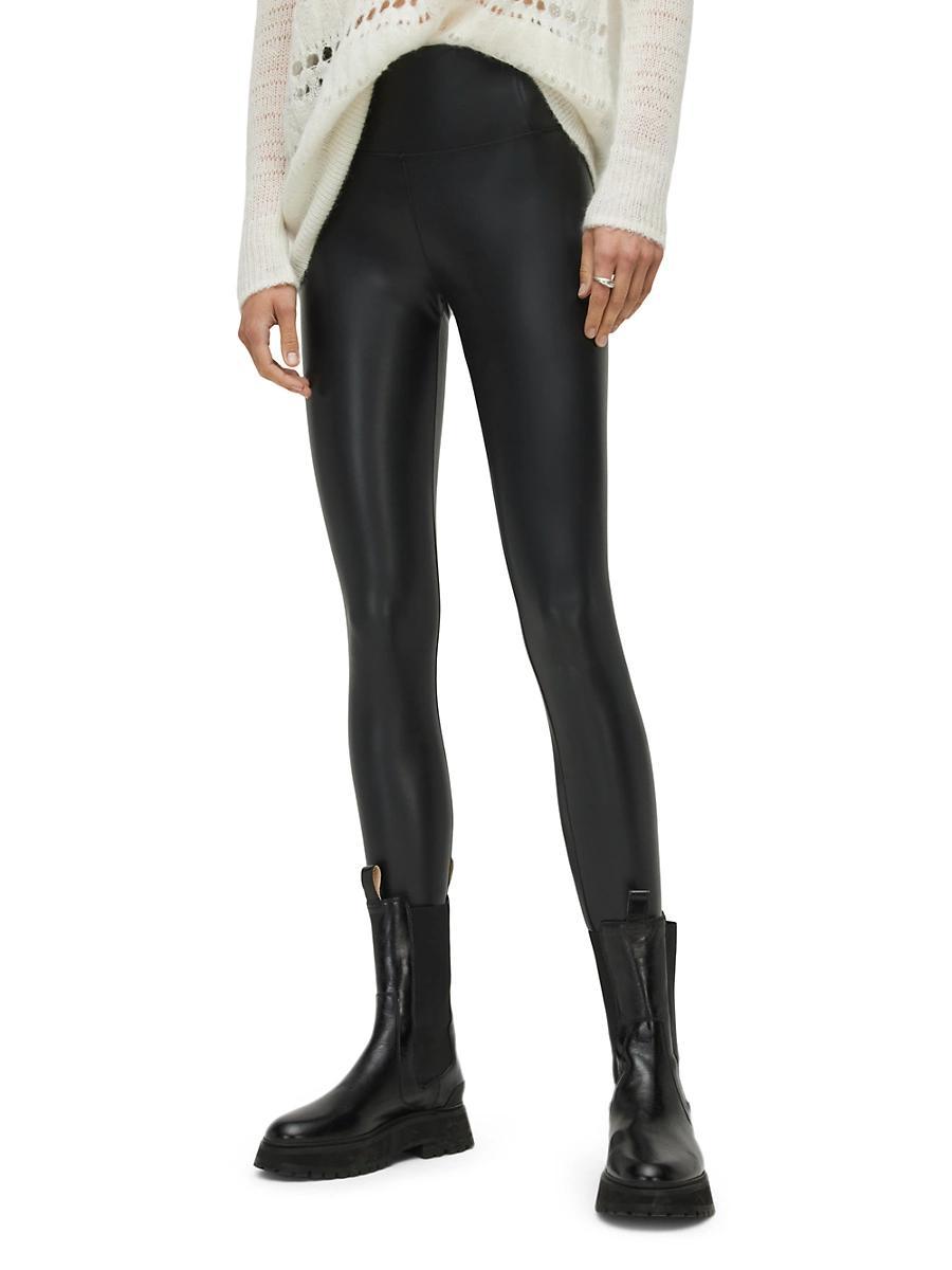 Womens Cora Faux Leather Leggings Product Image