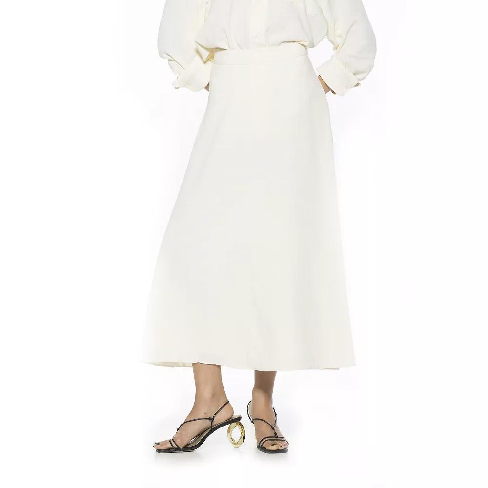 Women's ALEXIA ADMOR Brilyn Maxi Skirt, Size: 4, Ivory Product Image