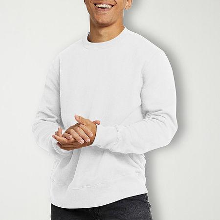 Hanes Originals Mens Fleece Sweatshirt Deep Forte Blue Heather M Product Image