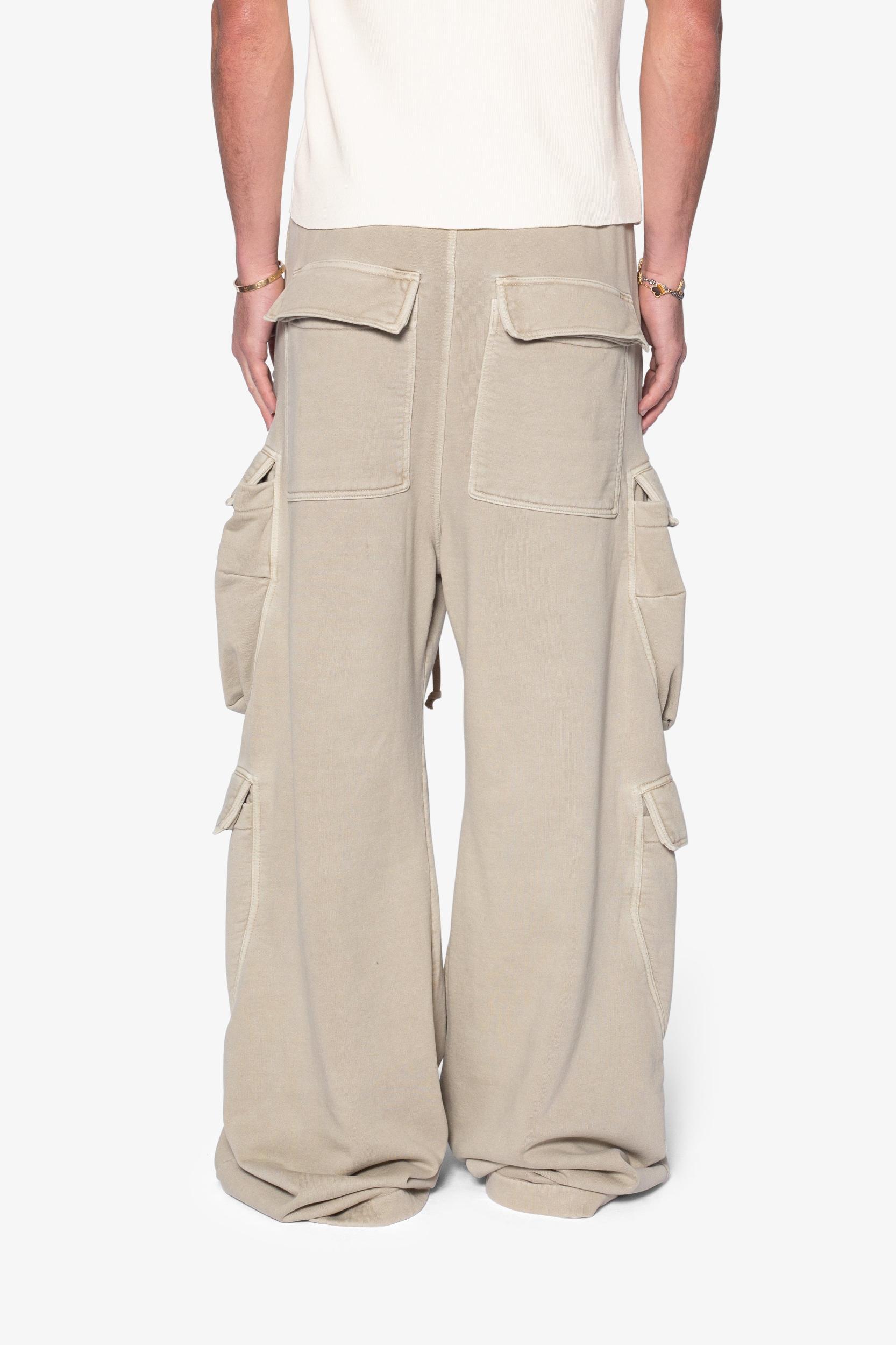 Rave Double Cargo Sweatpants - Washed Earth Product Image