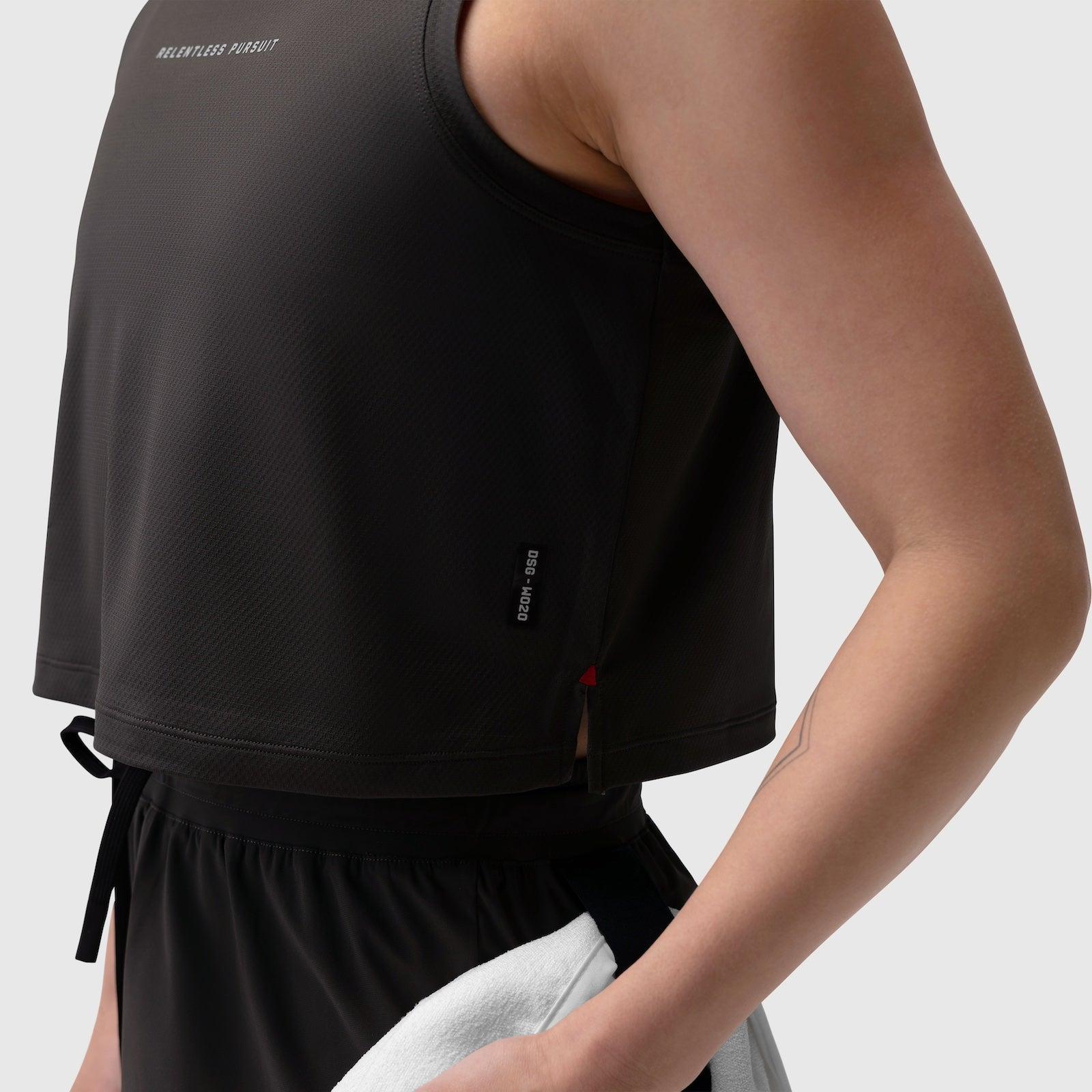 W020. AeroSilver® Tank Top - Black "RP" Product Image