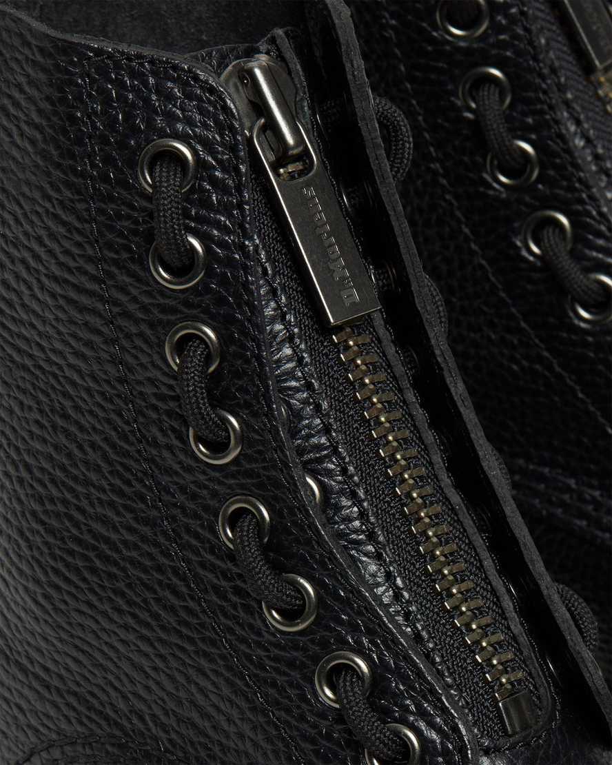 Dr Martens Sinclair flatform zip tumbled leather boots Product Image