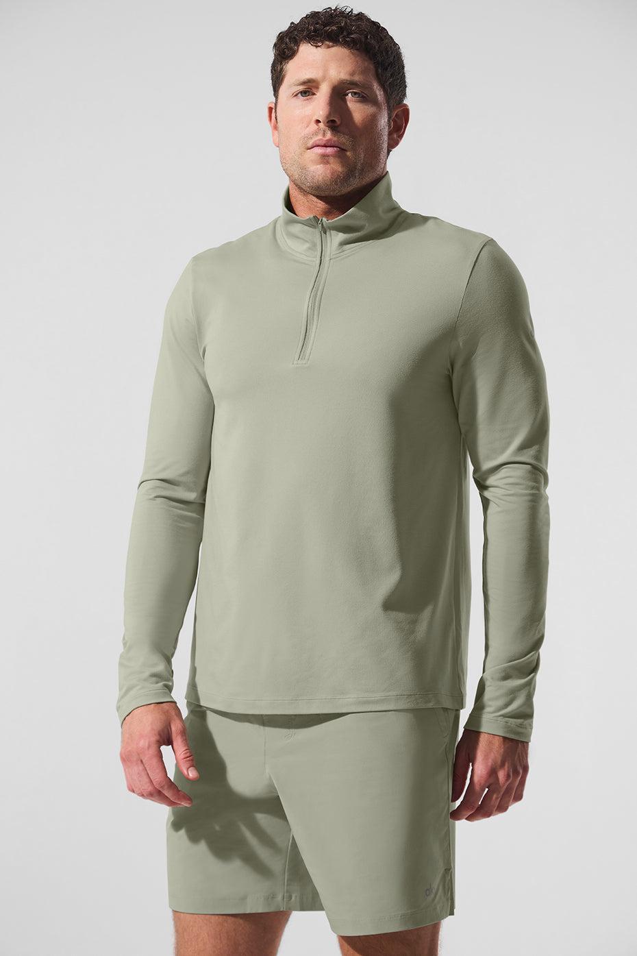 Conquer 1/4 Zip Reform Long Sleeve - Limestone Product Image