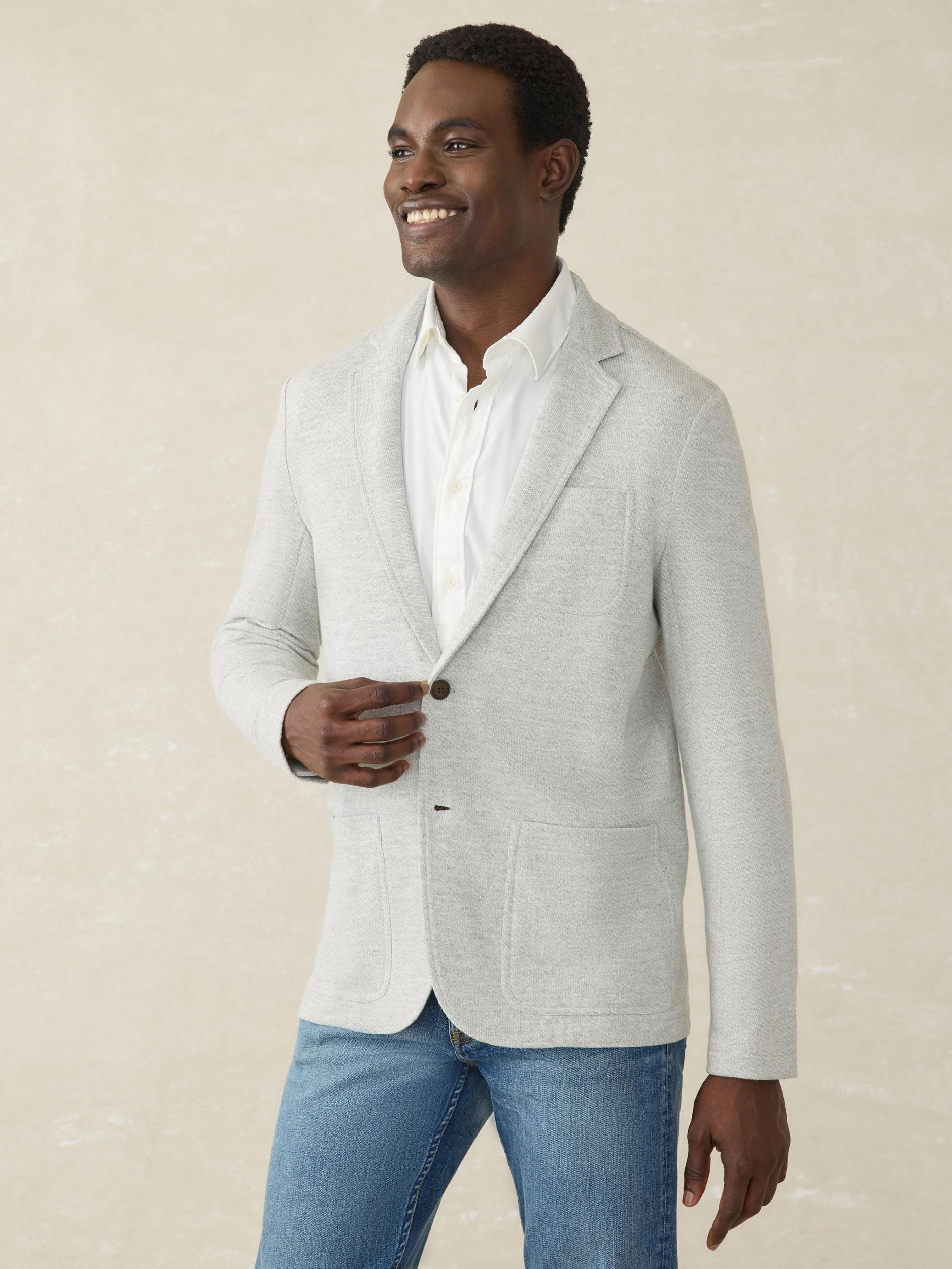 Inlet Knit Blazer (Tall) - Heather Grey Male Product Image