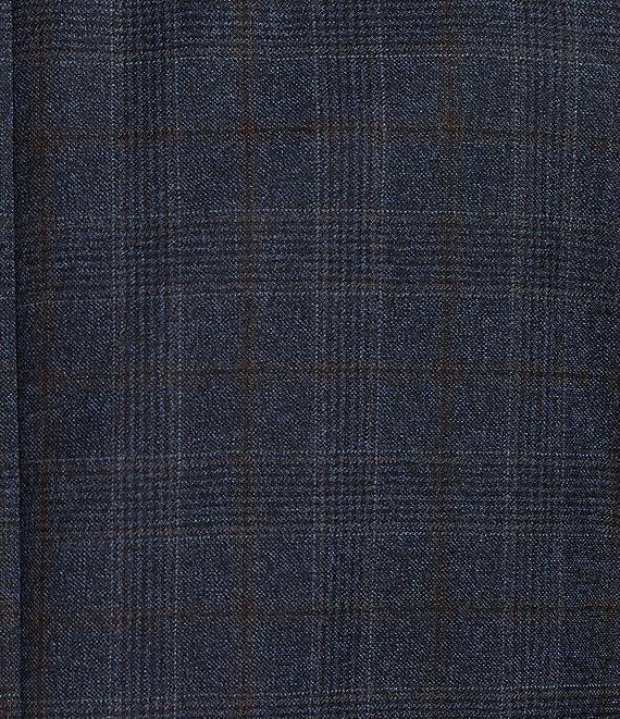Hickey Freeman Classic Fit Flat Front Plaid Print 2-Piece Suit Product Image