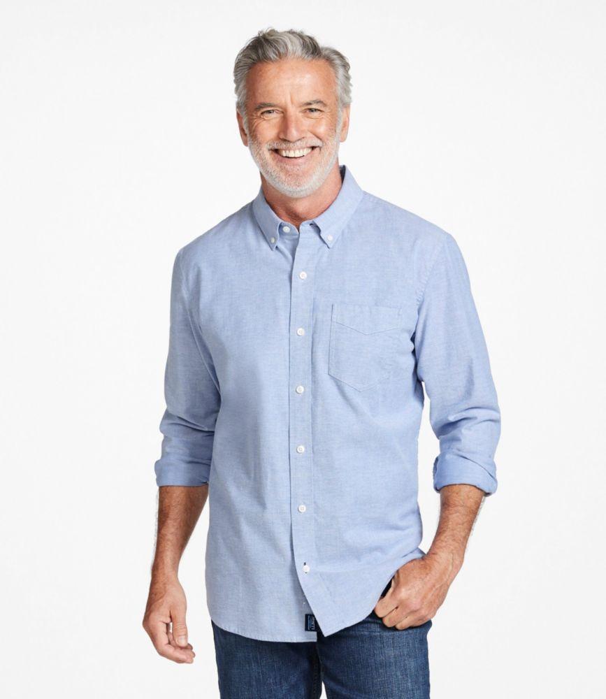 
                            Men's Comfort Stretch Oxford Shirt, Traditional Untucked Fit
                         Product Image