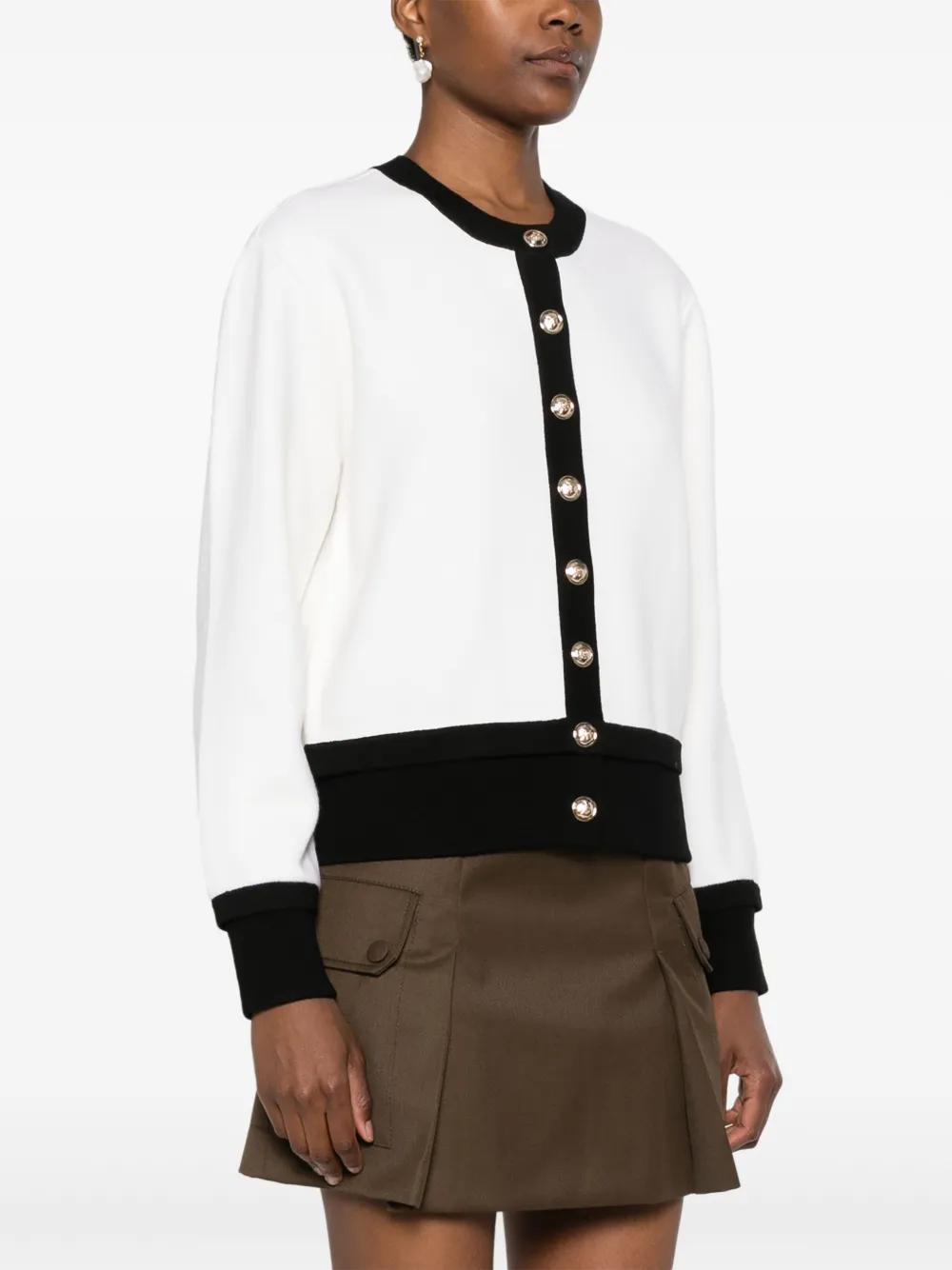logo-embroidered cardigan Product Image