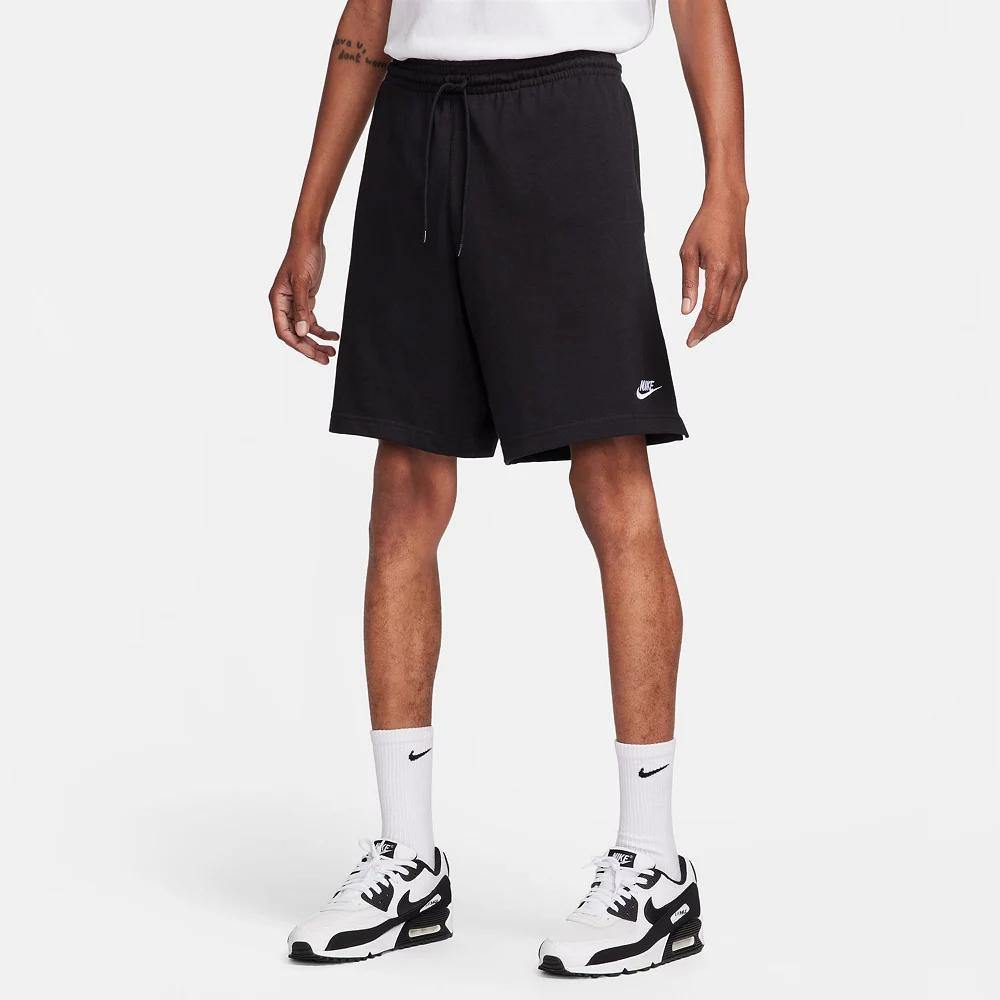 Big & Tall Nike Club Knit Shorts, Men's, Size: 3XL Tall, Black White Product Image