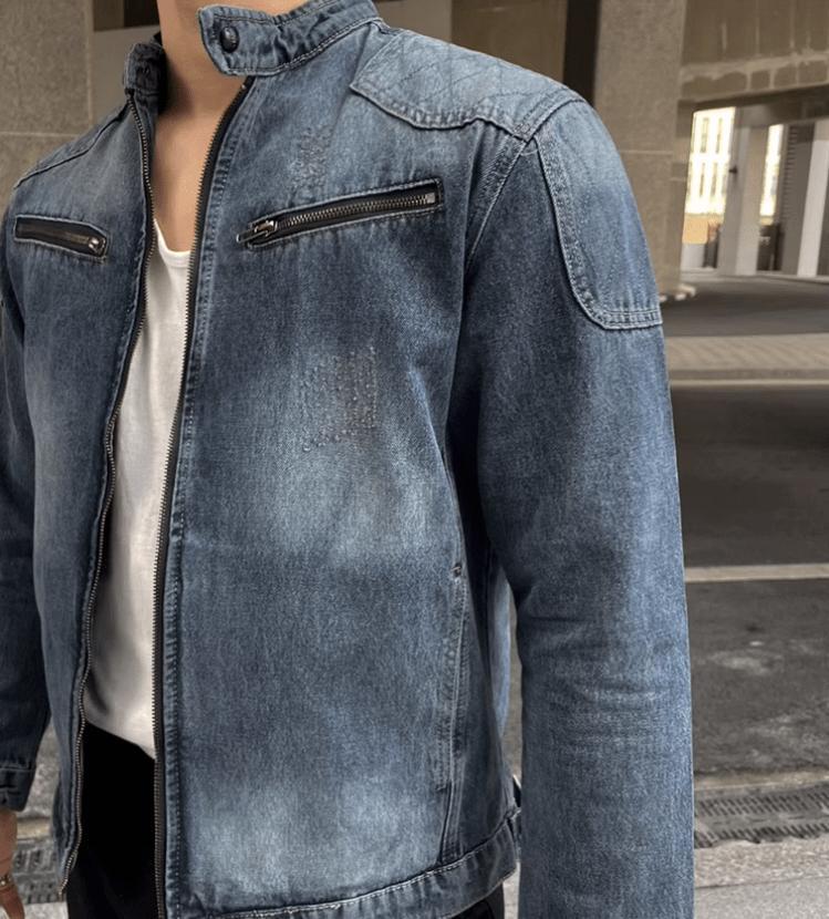 RT No. 11371 BLUE DENIM COLLAR JK Product Image