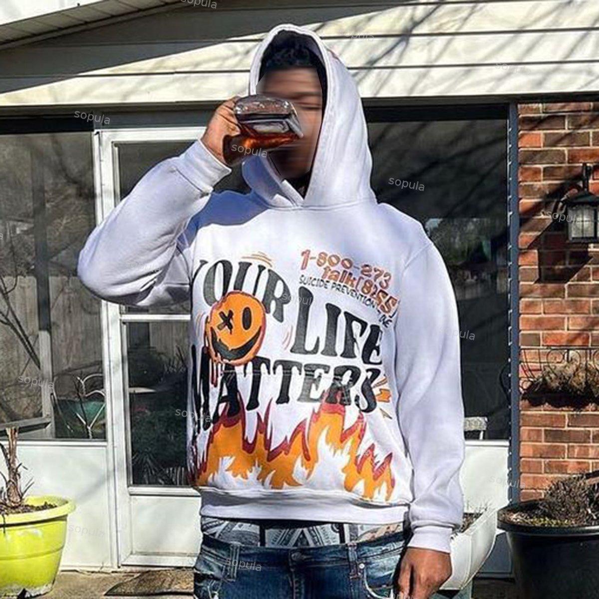 Sopula Mental Health & Your Life Matters Graphic Print Hoodie Product Image