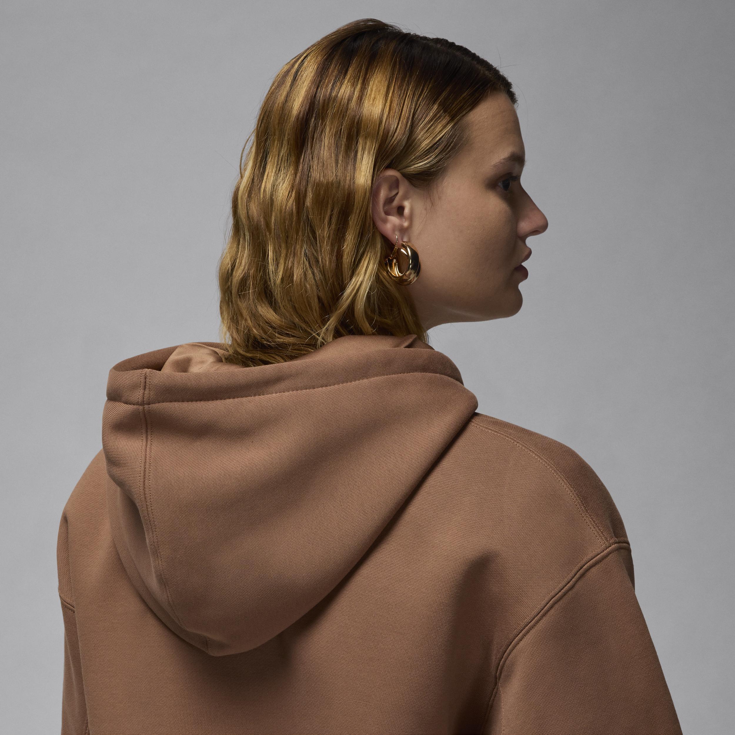 Jordan Flight Fleece Women's Satin-Lined Pullover Hoodie Product Image