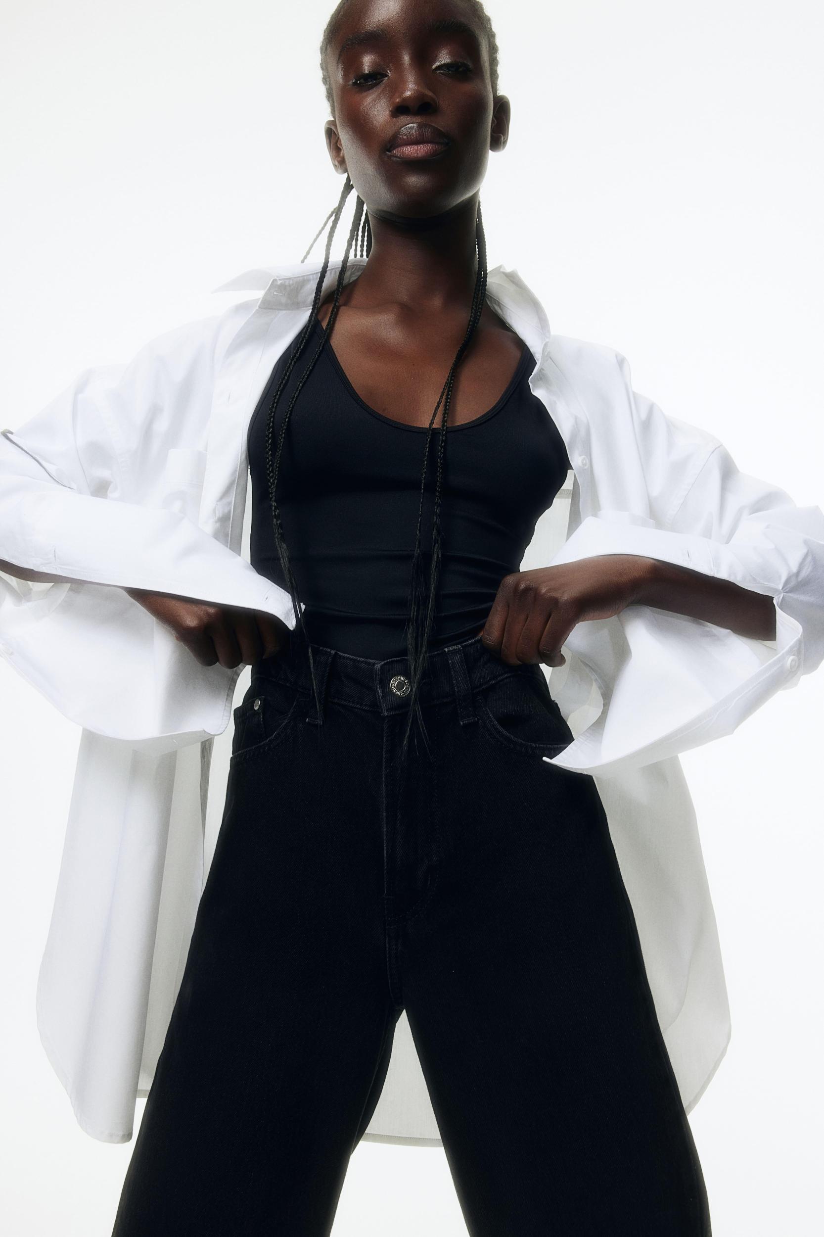 Ava Ultra High Rise Wide Leg Jeans Product Image