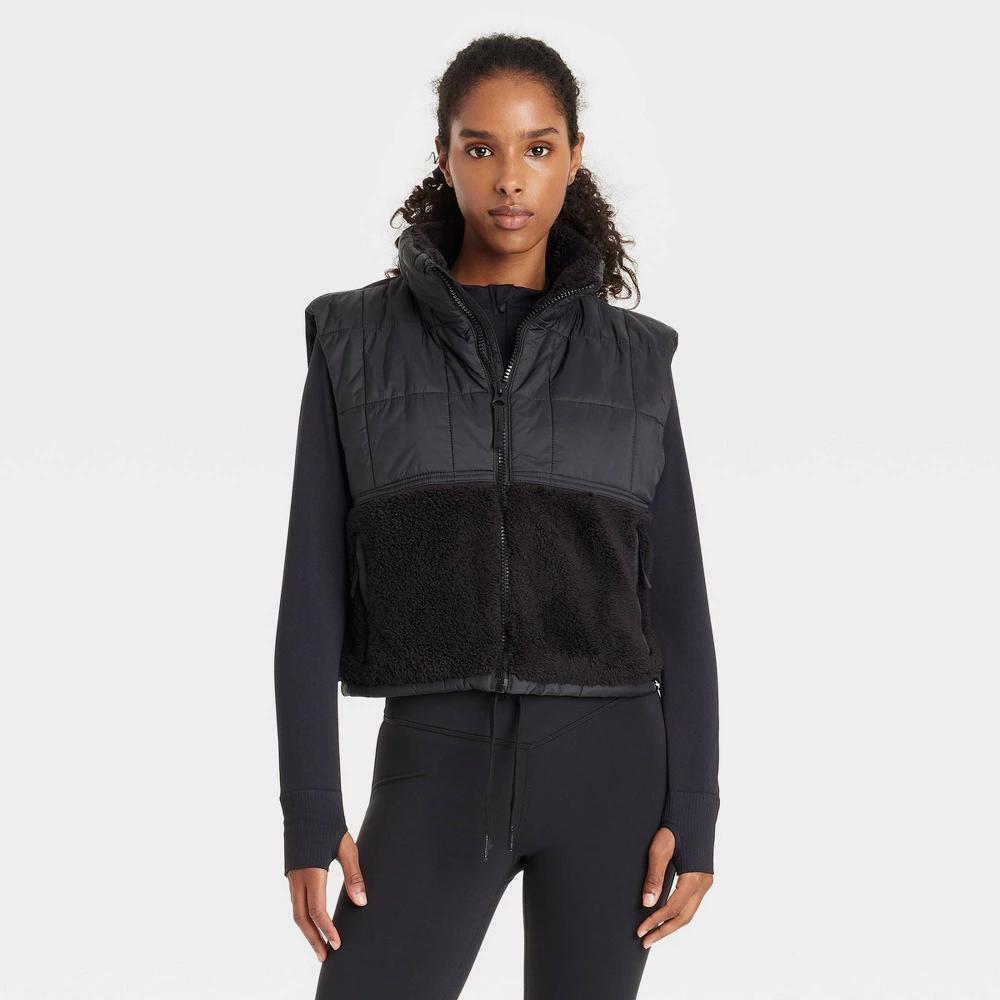 Women's High Pile and Quilted Vest - JoyLab™ Product Image