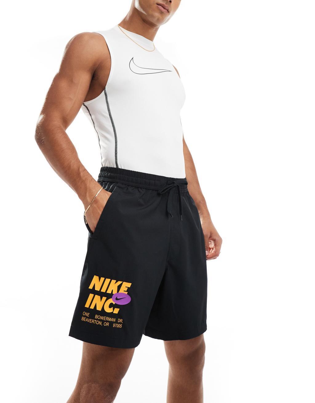 Nike Training Dri-Fit Bodega 7in form shorts in black Product Image