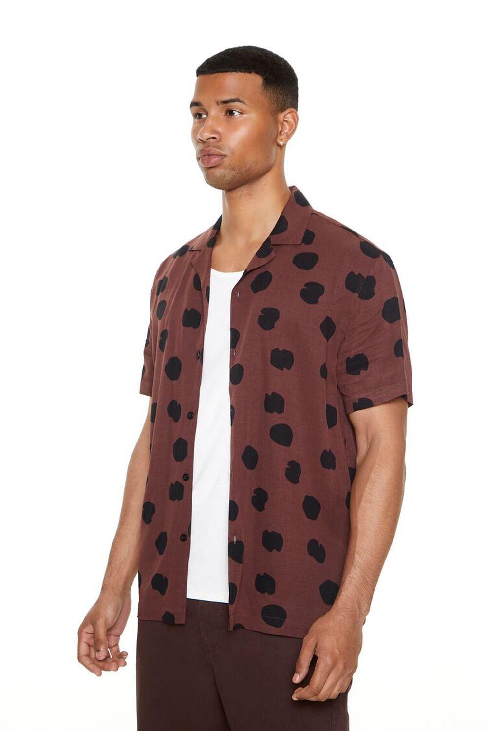 Polka Dot Cuban Collar Shirt | Forever 21 Product Image