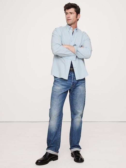 Standard-Fit Cotton Flannel Shirt Product Image