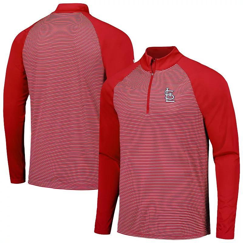 Men's Levelwear Black Chicago White Sox Charter Striped Raglan Quarter-Zip Top, Size: XL Product Image
