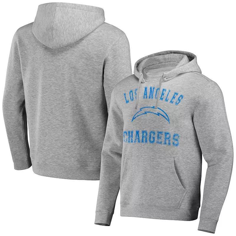 Men's NFL x Darius Rucker Collection by Fanatics Heather Gray Los Angeles Chargers Coaches Pullover Hoodie, Size: 3XL, Grey Product Image