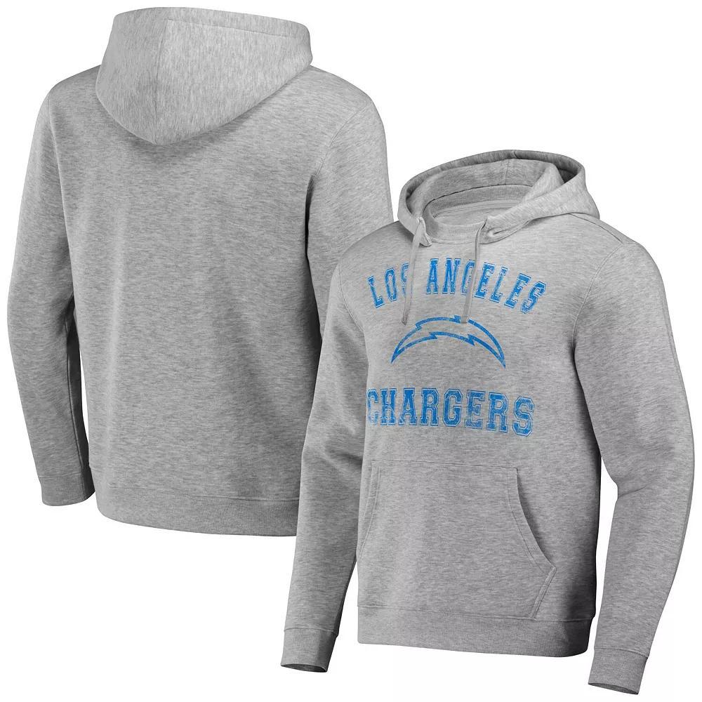Men's NFL x Darius Rucker Collection by Fanatics Heather Gray Los Angeles Chargers Coaches Pullover Hoodie, Size: 3XL, Grey Product Image