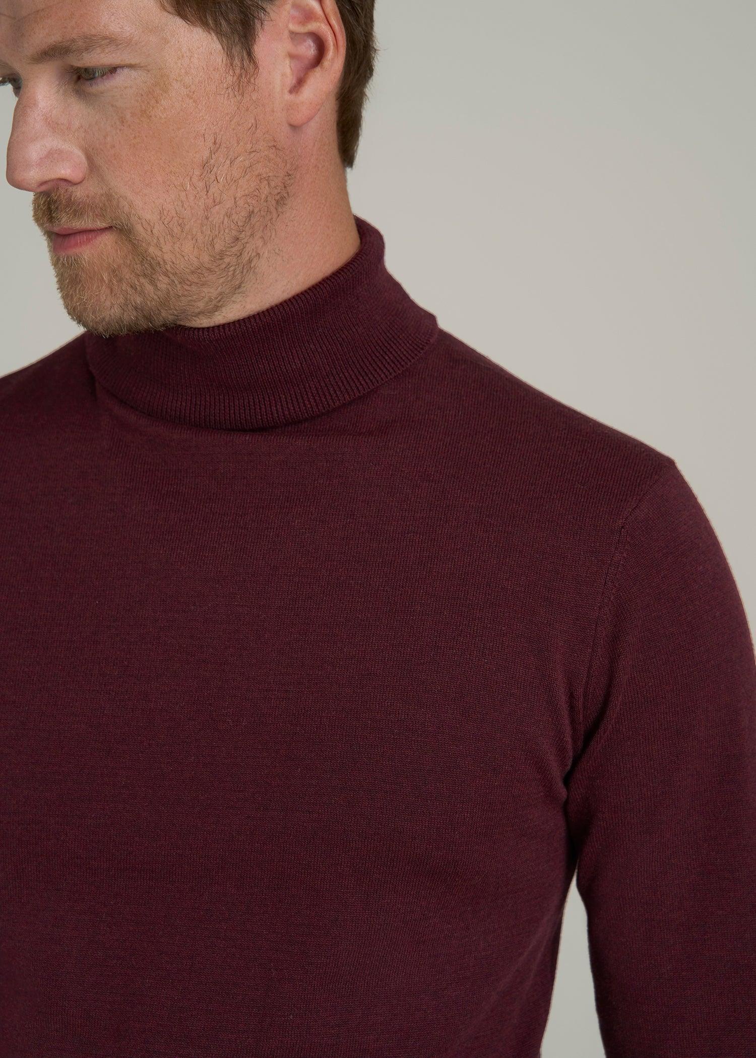 Men's Tall Turtleneck Sweater in Port Royale Male Product Image