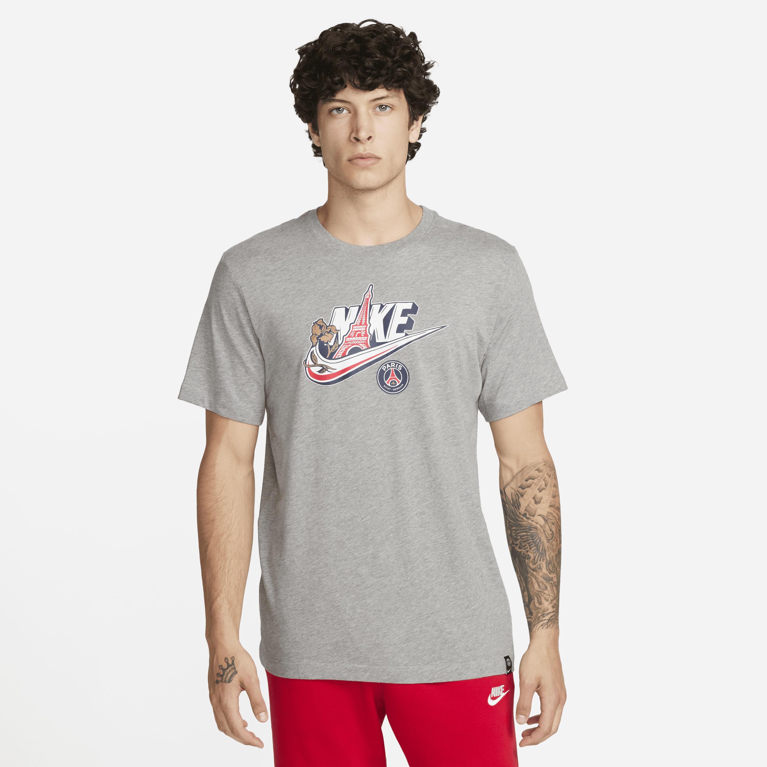 Men's Nike  Heather Gray Paris Saint-Germain Futura T-Shirt, Size: Medium, Psg Grey Product Image
