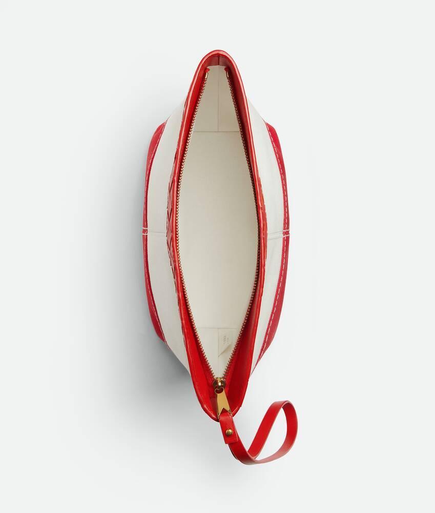 Women's Flip Flap Medium Pouch in White/scarlet Product Image