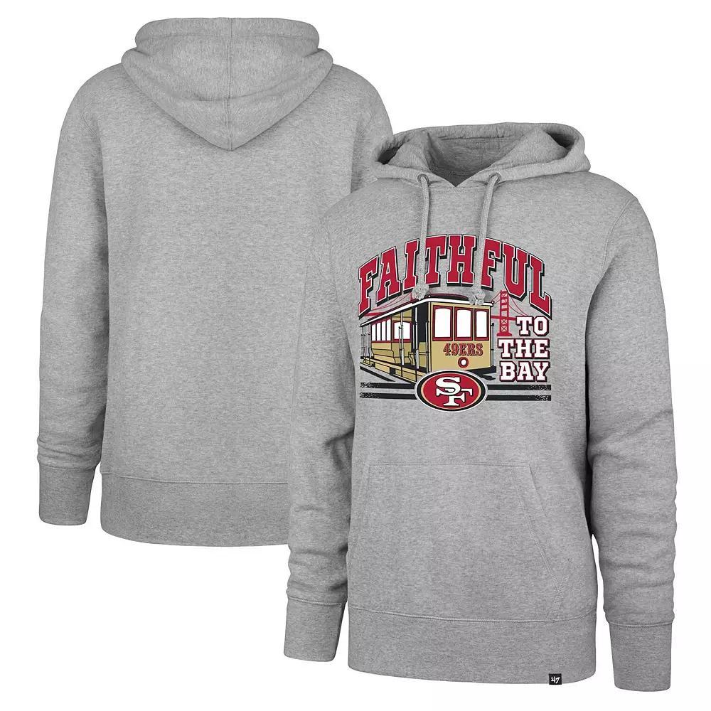 Men's '47 Gray San Francisco 49ers Regional Headline Pullover Hoodie, Size: 2XL, Grey Product Image
