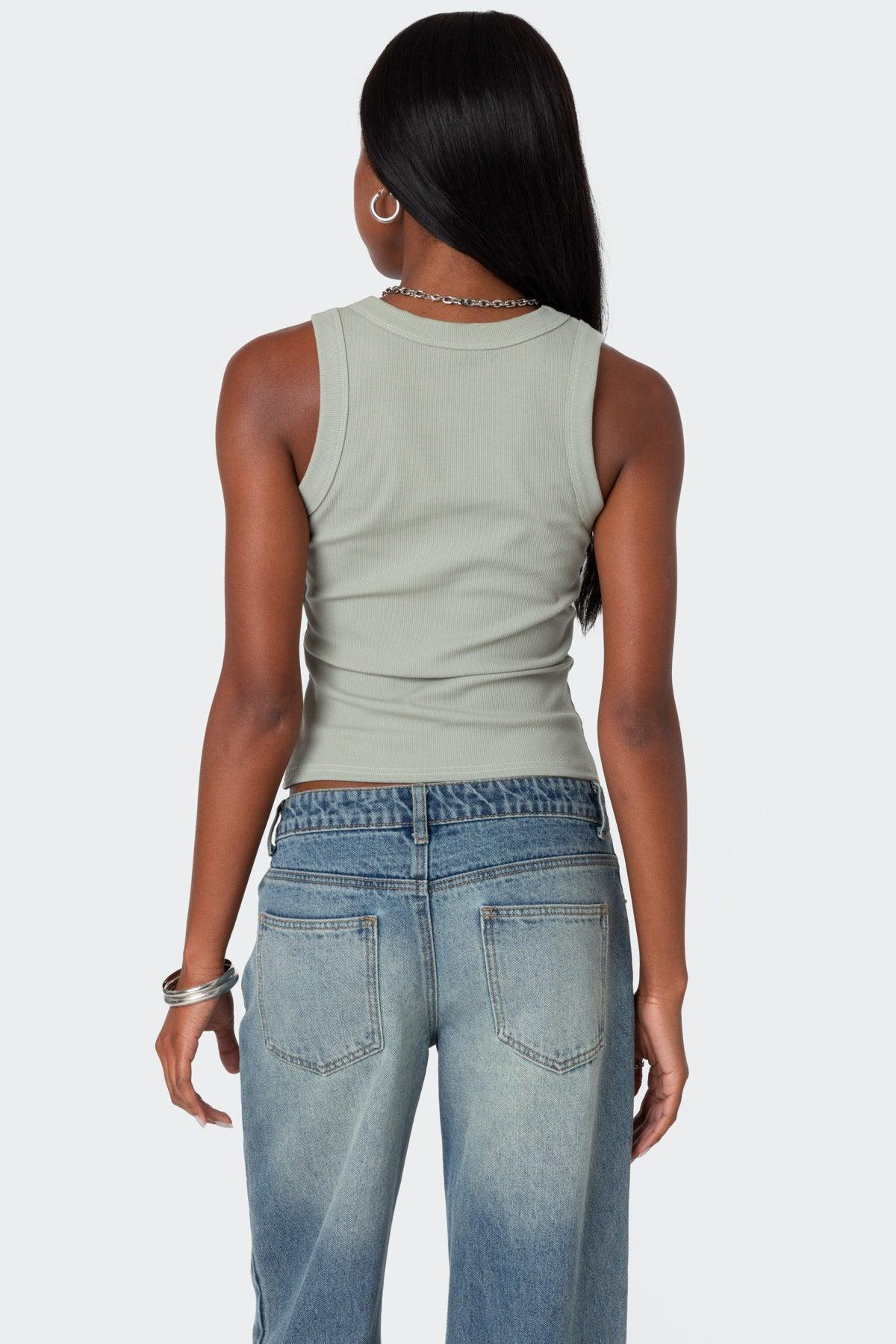 Standard Ribbed Tank Top Product Image