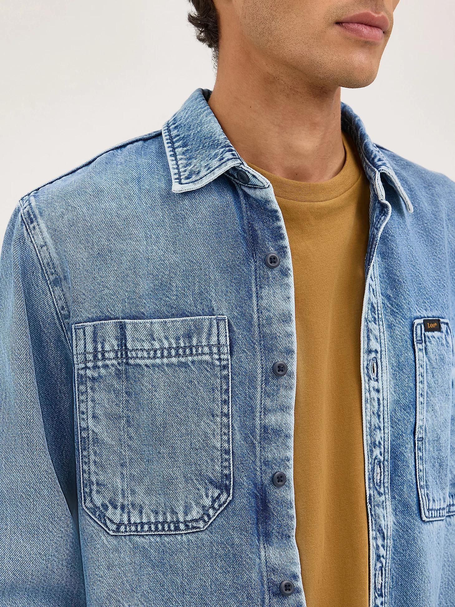 Men's Engineer Button Down Overshirt | Men's Tops & Tees | Lee® Product Image