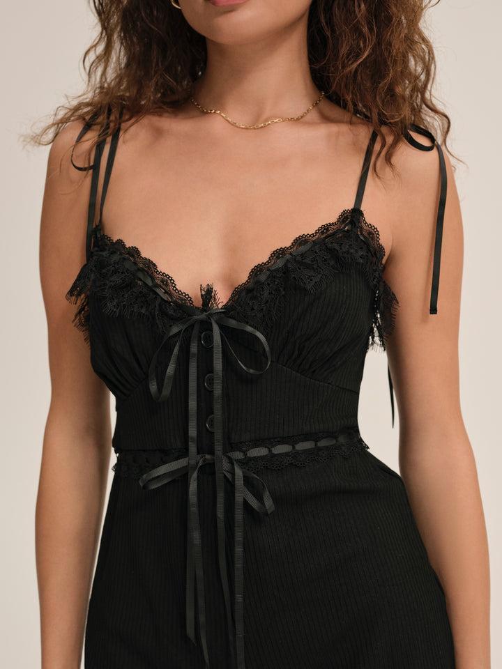 Joan Romper — Black Product Image