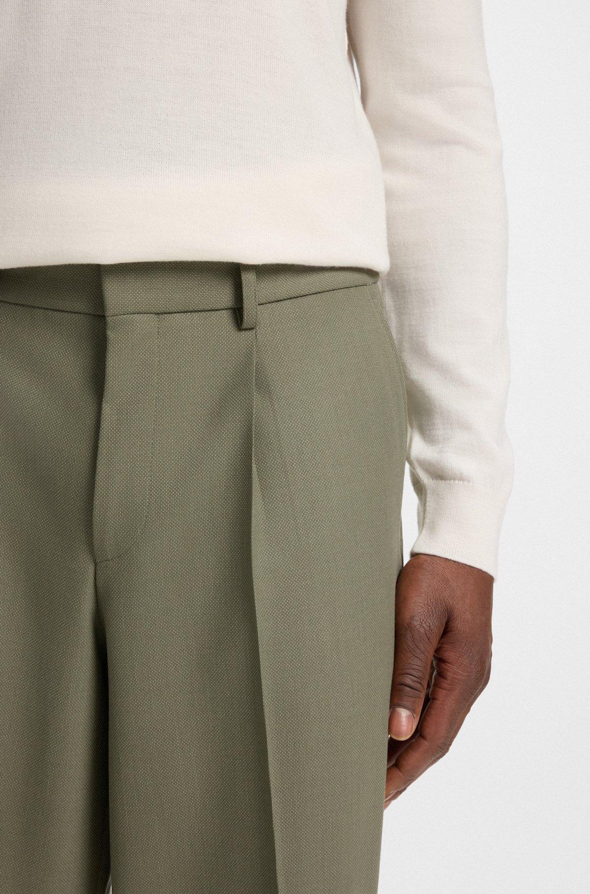 Relaxed-fit trousers in machine-washable stretch fabric Product Image