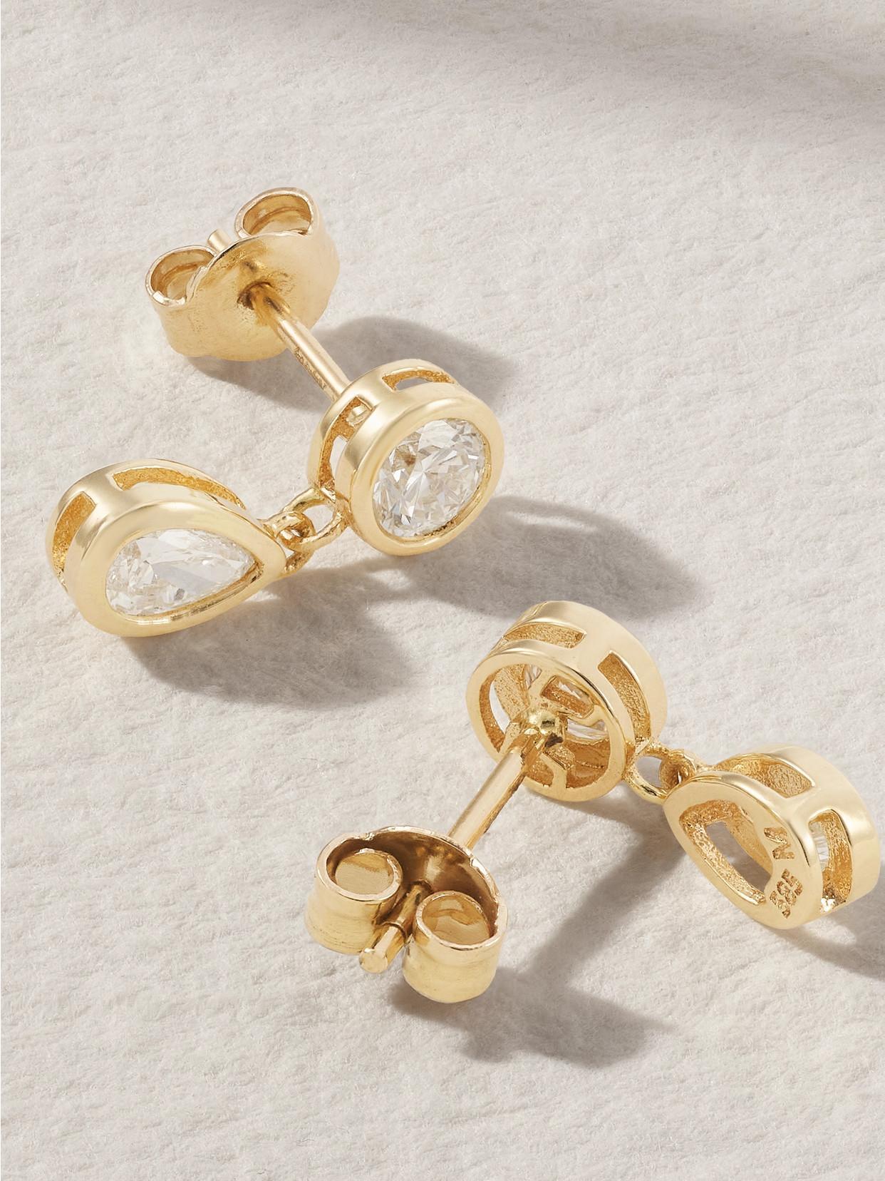 MATEO 14-karat Gold Diamond Earrings Product Image