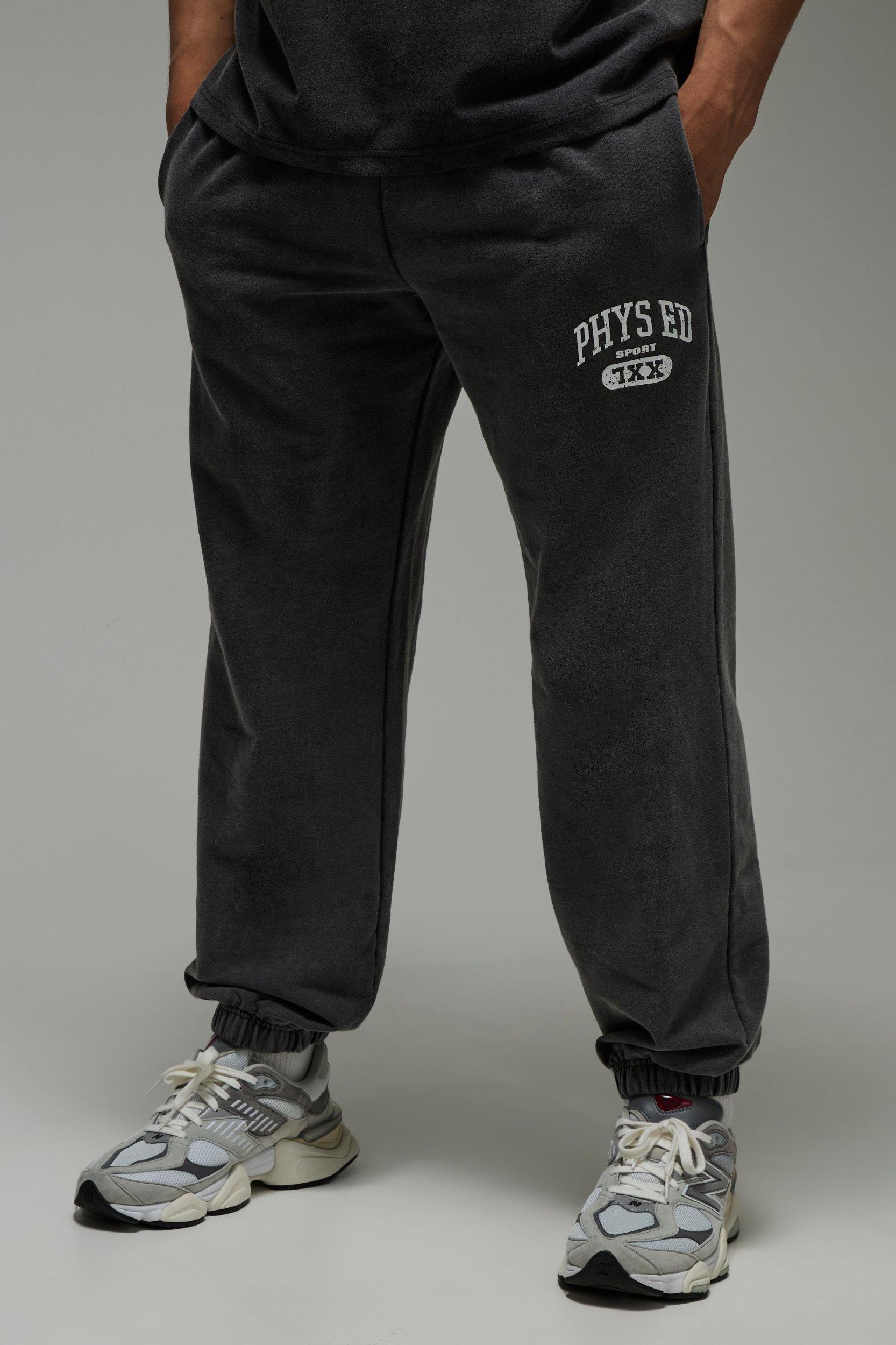 MAN Active Phys Ed Oversized Washed Jogger | boohooMAN USA Product Image