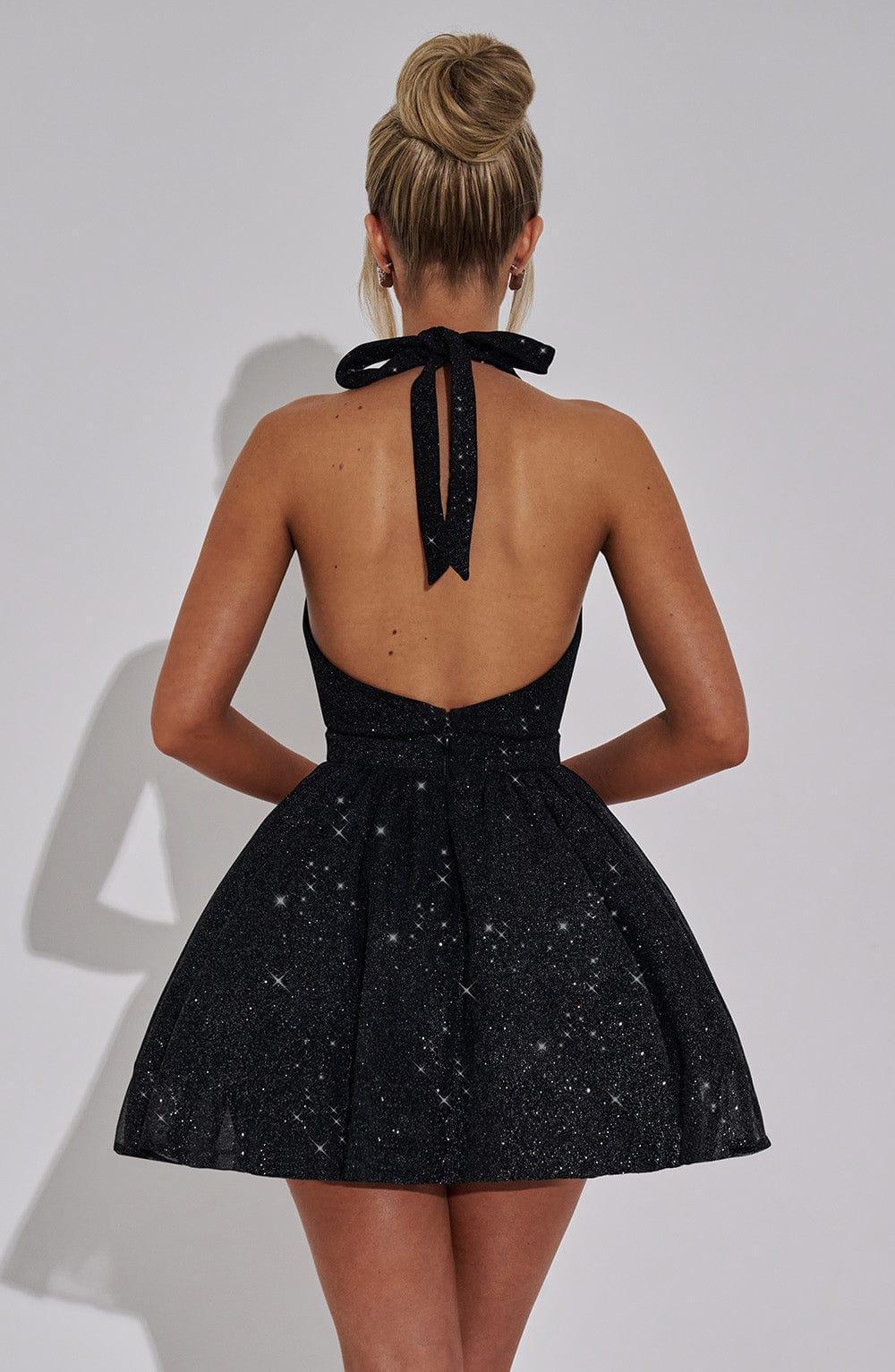 Pippa Mini Dress - Black Sparkle Product Image