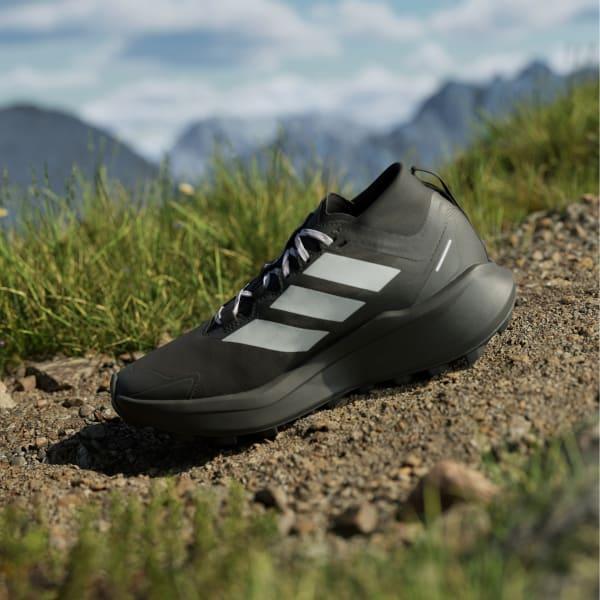 adidas Terrex Agravic GORE-TEX Trail Running Shoes Silver Green 9.5 Womens Product Image