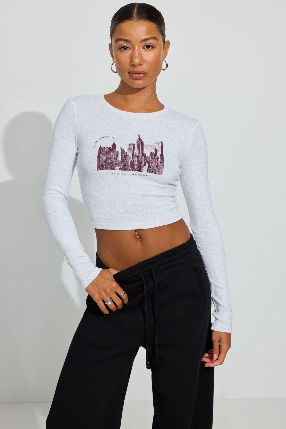Kimmy Long Sleeve Crop Top Product Image