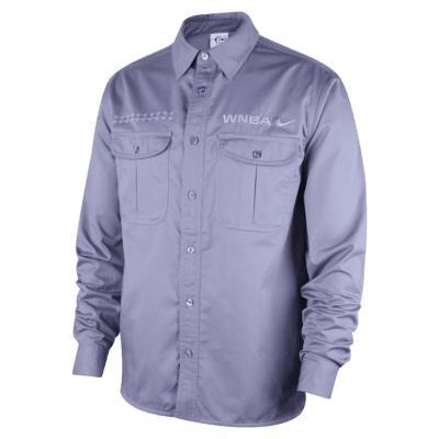 WNBA 2024 All-Star Weekend Men's Nike Woven Long-Sleeve Button-Up Shirt Product Image
