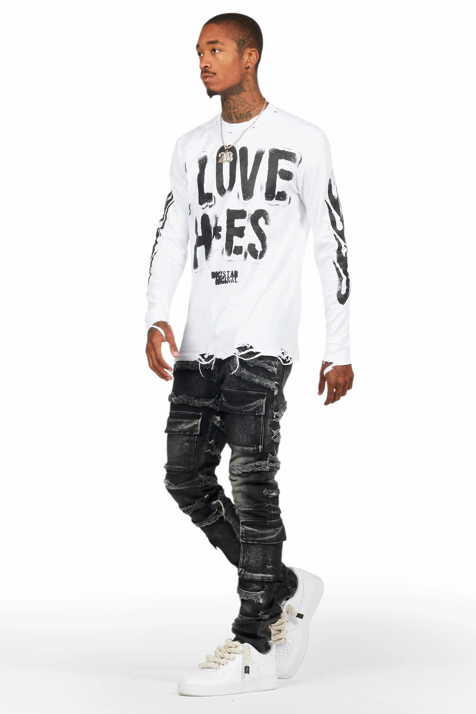 Yves Grey Skinny Cargo Jean Male Product Image