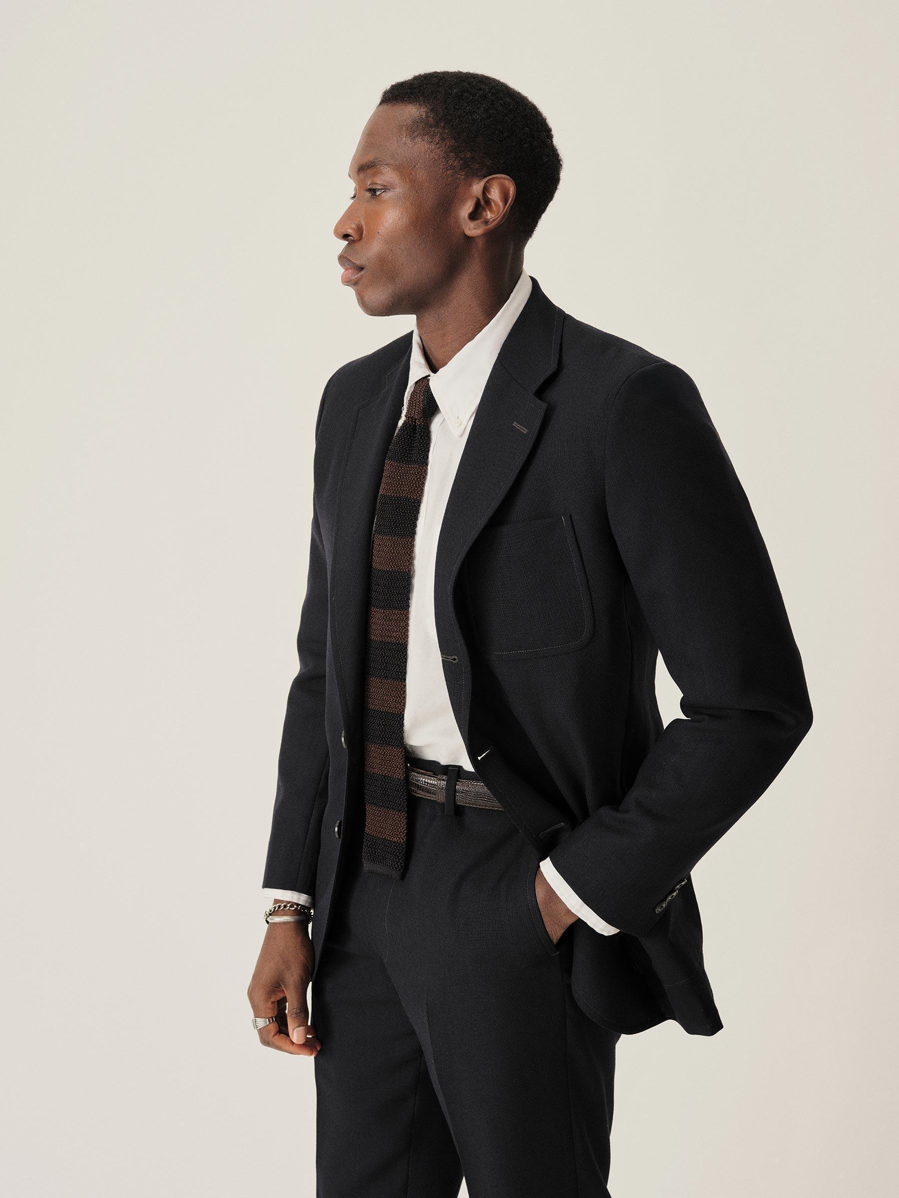 Dress Navy Angelino Wool Graduate Jacket Product Image