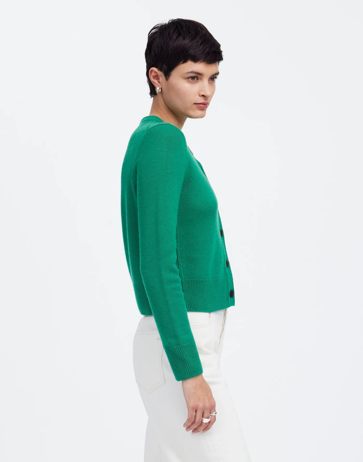 Cashmere Button-Front Cardigan Sweater Product Image