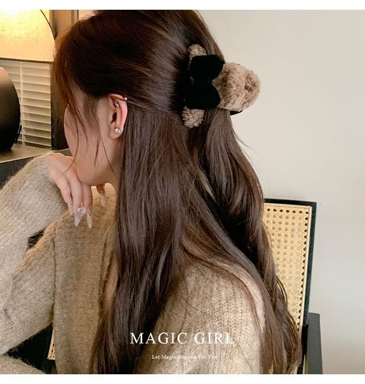 Bow Fluffy Hair Claw Product Image