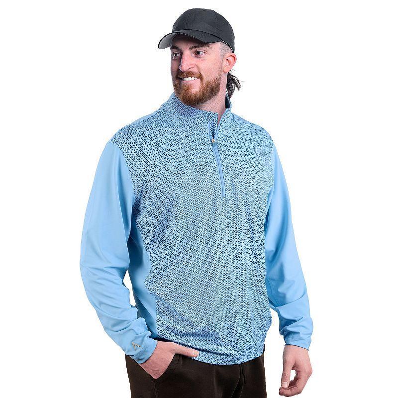 Men's Antigua Filter Quarter Zip Mock Pullover, Size: XL, Optic Product Image