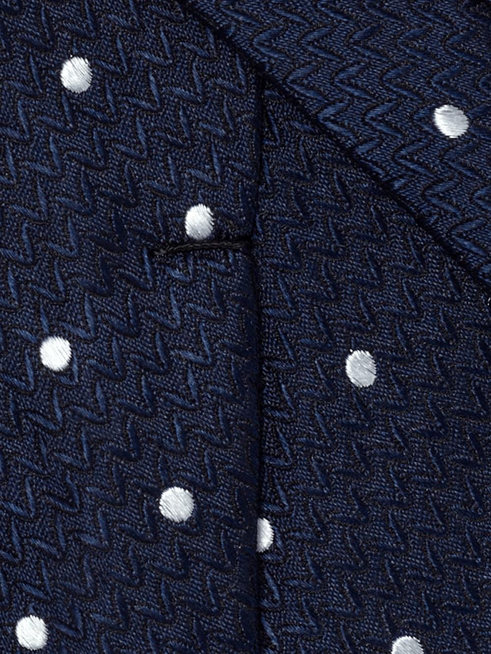 Dot Woven Silk Tie - Orange Product Image
