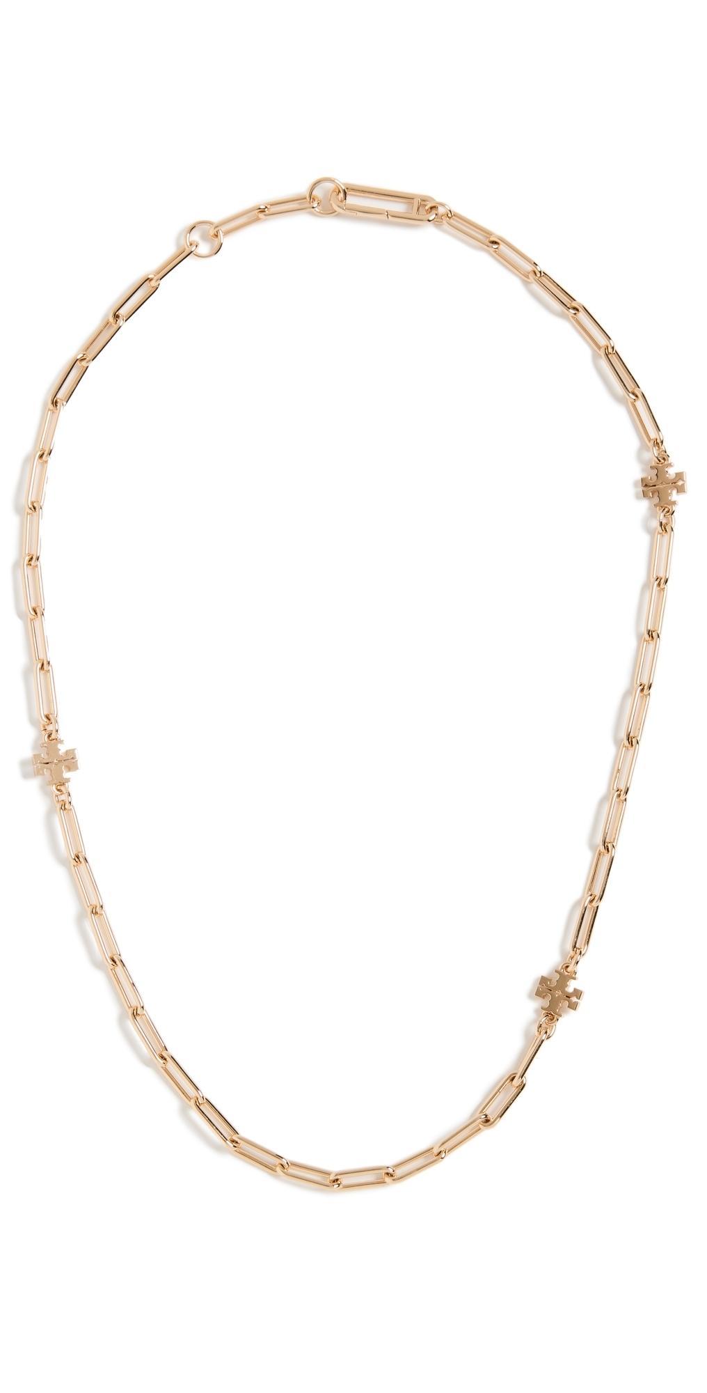 Womens Good Luck 18K-Gold-Plated Or Silvertone Logo Chain Necklace Product Image