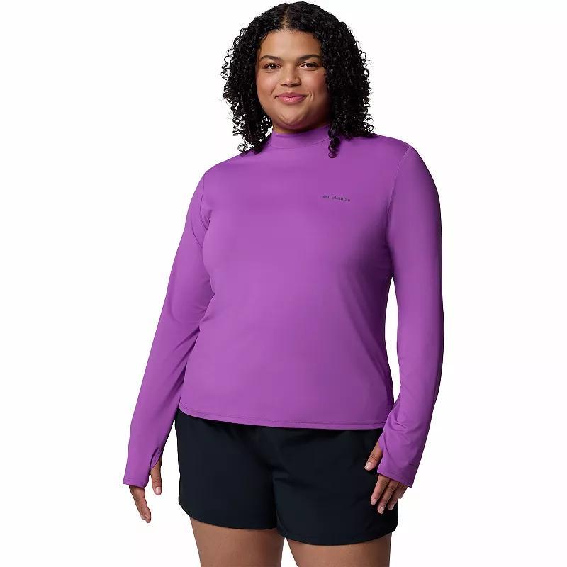 Women's Columbia Chill River Long Sleeve Mock Neck Top, Size: 3XL, Yellow Wash Product Image
