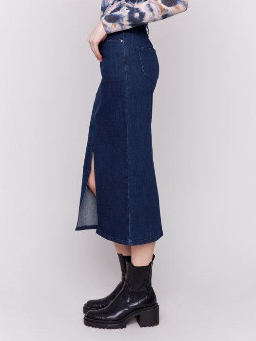 Charlie B. Long Denim Skirt Product Image