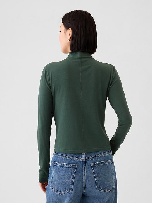 Featherweight Cropped Turtleneck Product Image