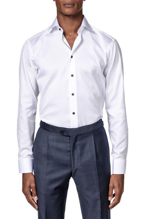 Mens Slim Fit Twill Dress Shirt Product Image